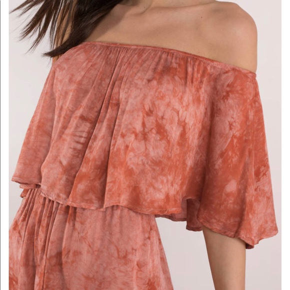 Blue Life Off-The-Shoulder top, Pink Tie-Dye, M - Picture 8 of 8